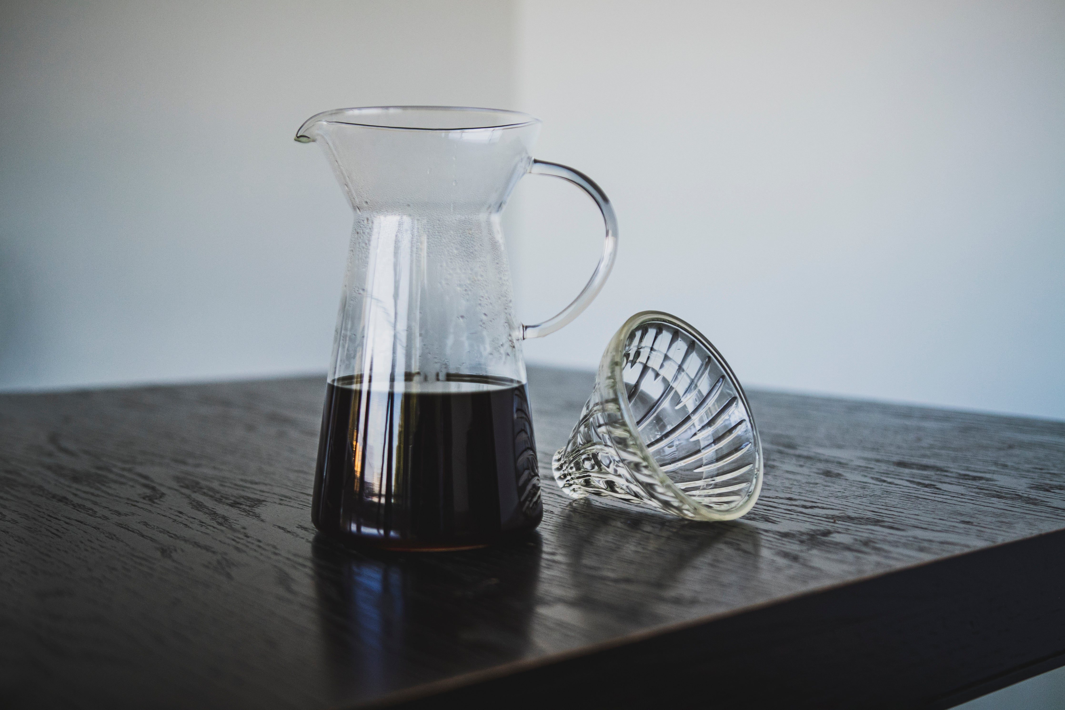 Coffee Dripper Filter, Conical Glass Pour-over Coffee Dripper