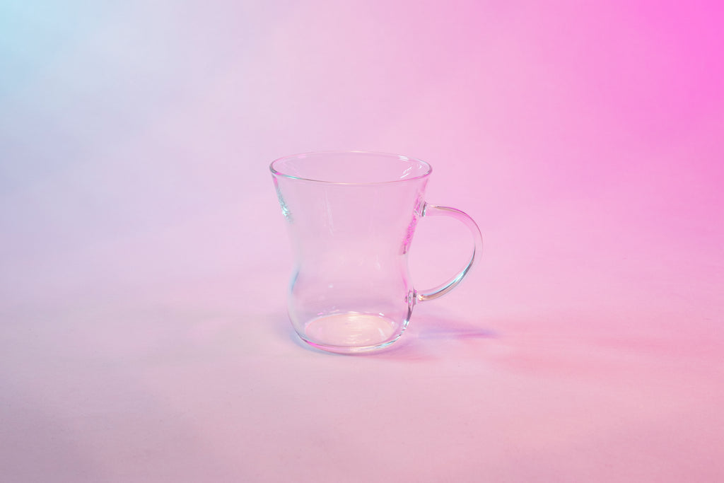 clear tea glass mug with handle wholesale glass cups