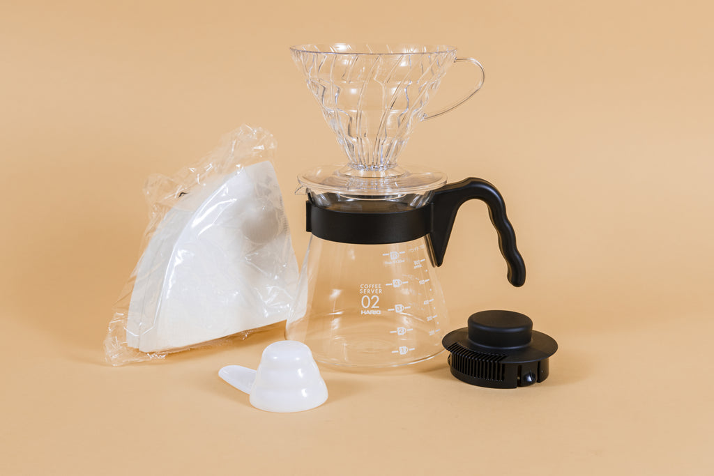 Hario V60 Drip-in Pour Over Coffee Maker Kit - Built-in Dripper – Object of  Living
